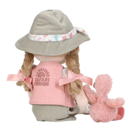 Little Dutch - Safari Friends - Knuffelpop Ranger Rosa - 35 cm