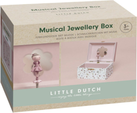 Little Dutch - Juwelendoosje/juwelenkistje Rosa met muziek - Met of zonder naam