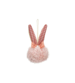 Wurm - Pasen - Konijnenoren - Fluffy Hanger - Roze