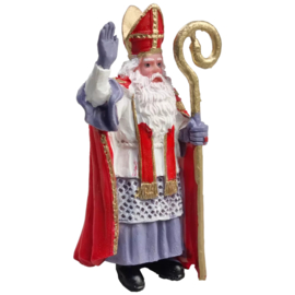 Polystone - Sinterklaas staand - 9 cm