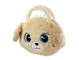 BB Klostermann - Cuties - Tas met knuffeltje - Handtas met Hond Beige– Pluche Kindertas (2-delig)
