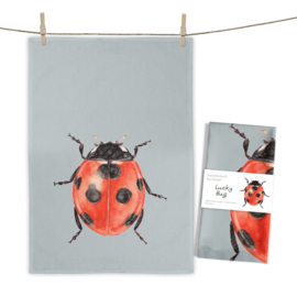 Maluu - Theedoek - Lucky Bug - Lieveheersbeestje