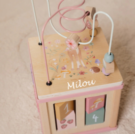 Little Dutch - Fairy Garden - Houten Activiteitenkubus - Met of zonder naam