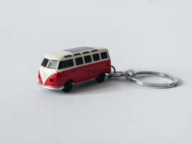 VW sleutelhanger T1 Bus rood met ledverlichting