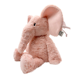 Label label - Knuffel - Olifant - Elly - Roze - L