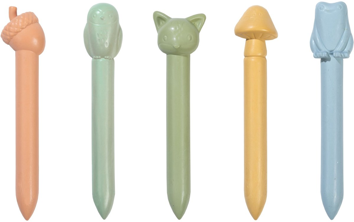 Little Dutch - Forest Friends - Waskrijt - 5 stuks