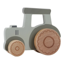 Little Dutch - Little Farm - Houten tractor/ trekker - Met of zonder naam