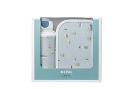 Mepal x Little Dutch - Sailors Bay Lunchset Pop-up fles en Lunchbox - Met of zonder naam