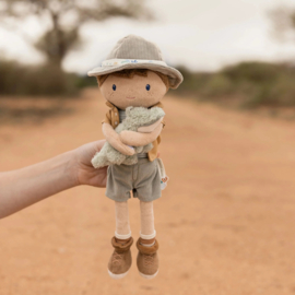 Little Dutch - Safari Friends - Knuffelpop Ranger Jim - 35 cm