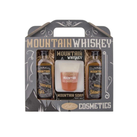 Chocansweets - Mountain Whiskey Giftset – Shower Gel, Zeep & Shampoo (Whiskey Aroma)