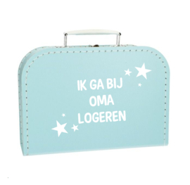 Ik ga bij oma logeren - blauw - kinderkoffertje