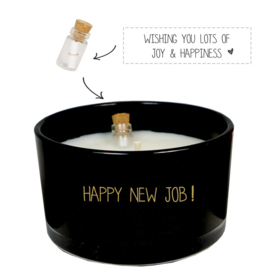 My Flame Lifestyle - Geurkaars - Flessenpost - Happy new job!