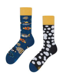 Many Mornings - Mismatched Sokken - Tropical Fish - Tropische Vissen
