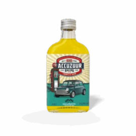 Chocansweets - Accuzuur Limoncello Zakflacon – Mini Groen Design (20 cl, 14,9%)