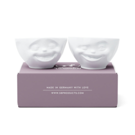 Fifty Eight Products - Tassen servies - Lachend & Knipoog - Laughing & Winking - Schalenset 200 ml