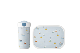 Mepal x Little Dutch - Sailors Bay Lunchset Schoolbeker en Lunchbox - Met of zonder naam