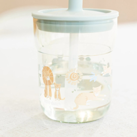 Mepal x Little Dutch - Safari Friends - Kinderglas Mio met Rietje - 250 ml