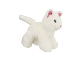 BB Klostermann - Cuties - Tas met knuffeltje - Handtas met kat (wit) - Pluche kindertas (2-delig)