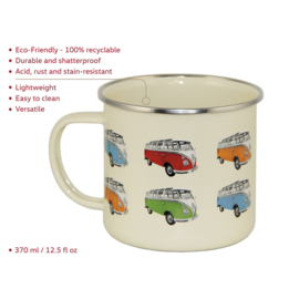 Brisa - Volkswagen VW T1 Bus - Emaille Mok - Parade/Veelkleurig