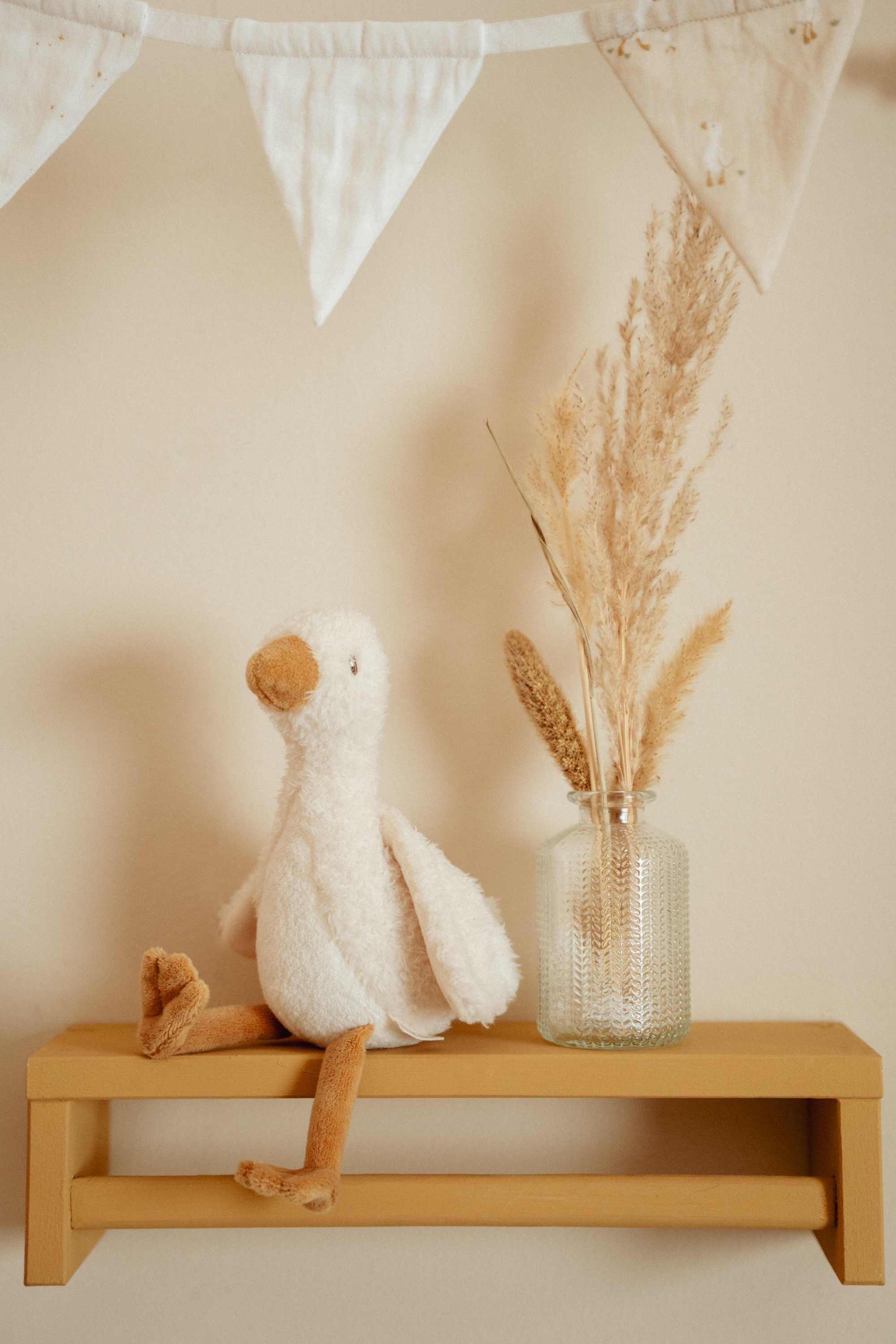 Little Dutch - Newborn Naturals - Little Goose - Knuffel Gans - 17 cm