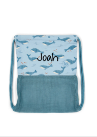 Little Dutch - Ocean World - Blue - Strandtas / Zwemtas - Met of zonder naam