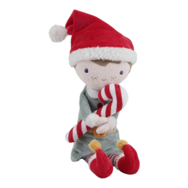 Little Dutch - Kerst Knuffelpop Jim - 35 cm  - Met of zonder naam