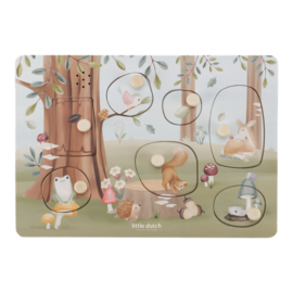 Little Dutch - Forest Friends - Geluidenpuzzel hout FSC