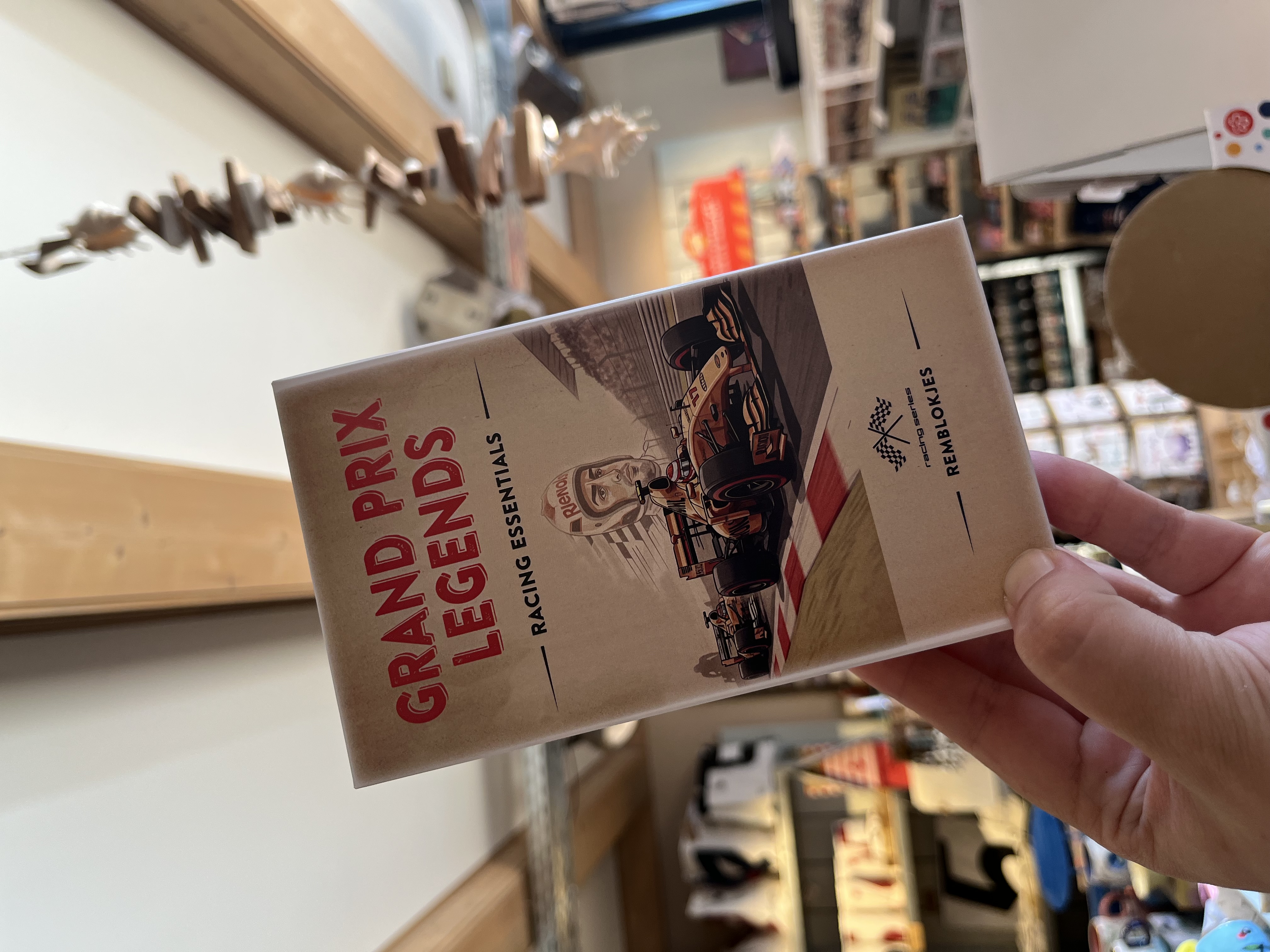 Chocansweets - Grand Prix Legends - Remblokjes - Nougat - Race auto oranje nr 17