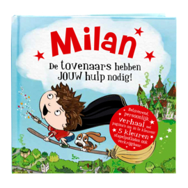 Milan de tovenaars hebben jouw hulp nodig! Gepersonaliseerd kinderboek met naam