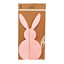 Wurm - Pasen - Staande Haas - Honeycomb - Roze - XL