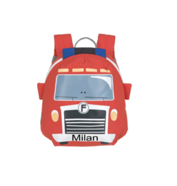 Lässig - Rugzak - Brandweerwagen - Fire Engine - Met of zonder naam