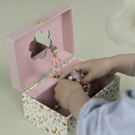 Little Dutch - Fairy Garden - Juwelenkistje / Muziekdoosje met muziek - Rosa - Met of zonder naam