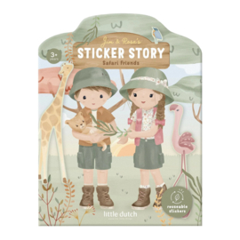 Little Dutch - Safari Friends - Stickerboek - Jim en Rosa