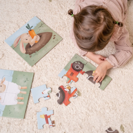 Little Dutch - Little Farm -  4 in 1 puzzel