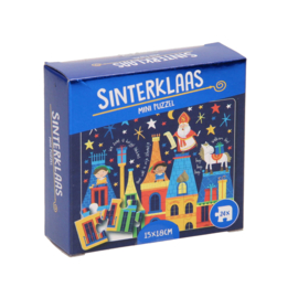 Mini Puzzel - Sinterklaas op de daken