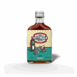Chocansweets - Kettingolie Rode Chopper Zakflacon – Koffie Likeur (20 cl, 14,9%)