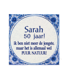 Paper Dreams - Delfts Blauw Tegel - Sarah 50 jaar