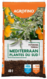Agrofino mediterrane potgrond - aquasave - 40 liter