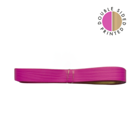 Cadeaulint - Uni Deep Pink – Binnenkant Gold (10mm x 5m)