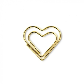 Clips - Heart - Gold (per 5 stuks)