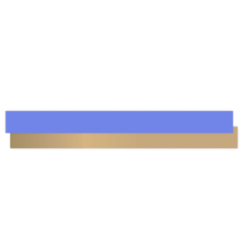 Cadeaulint - Uni Indigo – Binnenkant Gold (10mm x 5m)