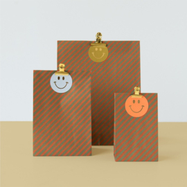 Cadeaulabel – Multi – Smiley (per 4 stuks)