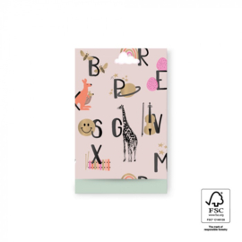 Cadeauzakje – ABC Sand – Binnenkant Pistache (12cm x 19cm)