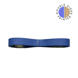 Cadeaulint - Uni Indigo – Binnenkant Gold (10mm x 5m)