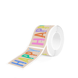 Cadeaustickers – Duo – Happy Birthday (per 10 stuks)