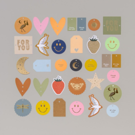 Cadeaulabel – Duo – Birds (per 2 stuks)