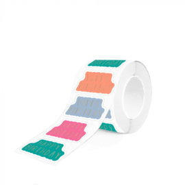 Cadeaustickers – ‘Happy Birthday’– Bright (mix van 8 stuks)
