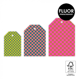 Cadeaulabel – Multi Sizes – Check (per 3 stuks)