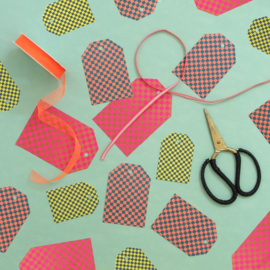 Cadeaulabel – Multi Sizes – Check (per 3 stuks)