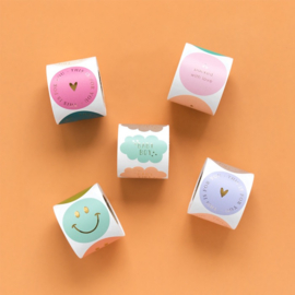 Cadeaustickers – ‘This is for you’ - Happy (mix van 10 stuks)